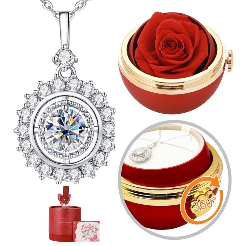 Elegant Silver Necklace with Moissanite Pendant